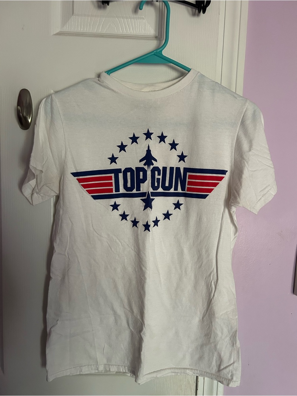 Top Gun Logo White Short Sleeve Tee